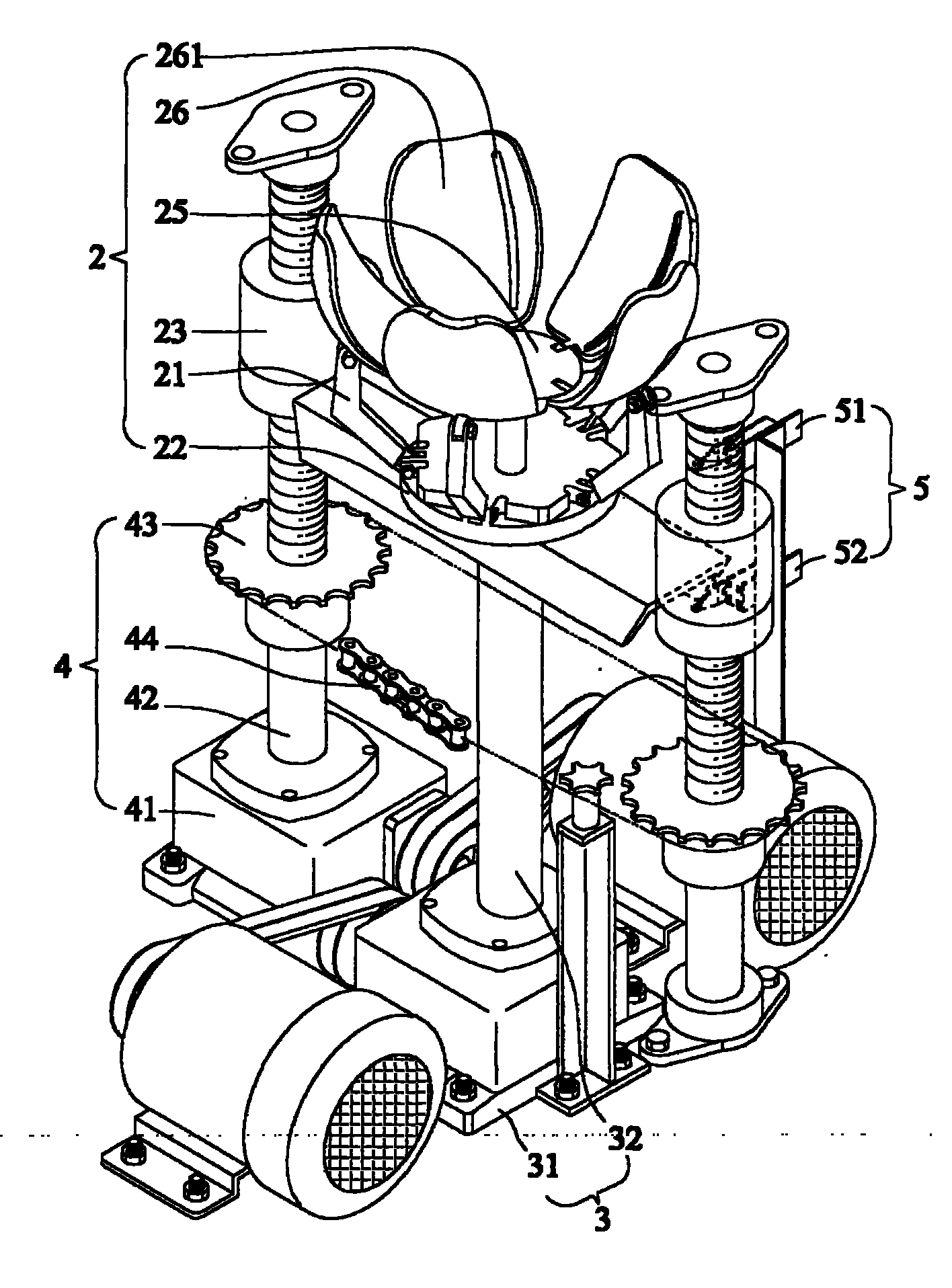 cn201682963u_具电动轴升装置的莲花速包机有效