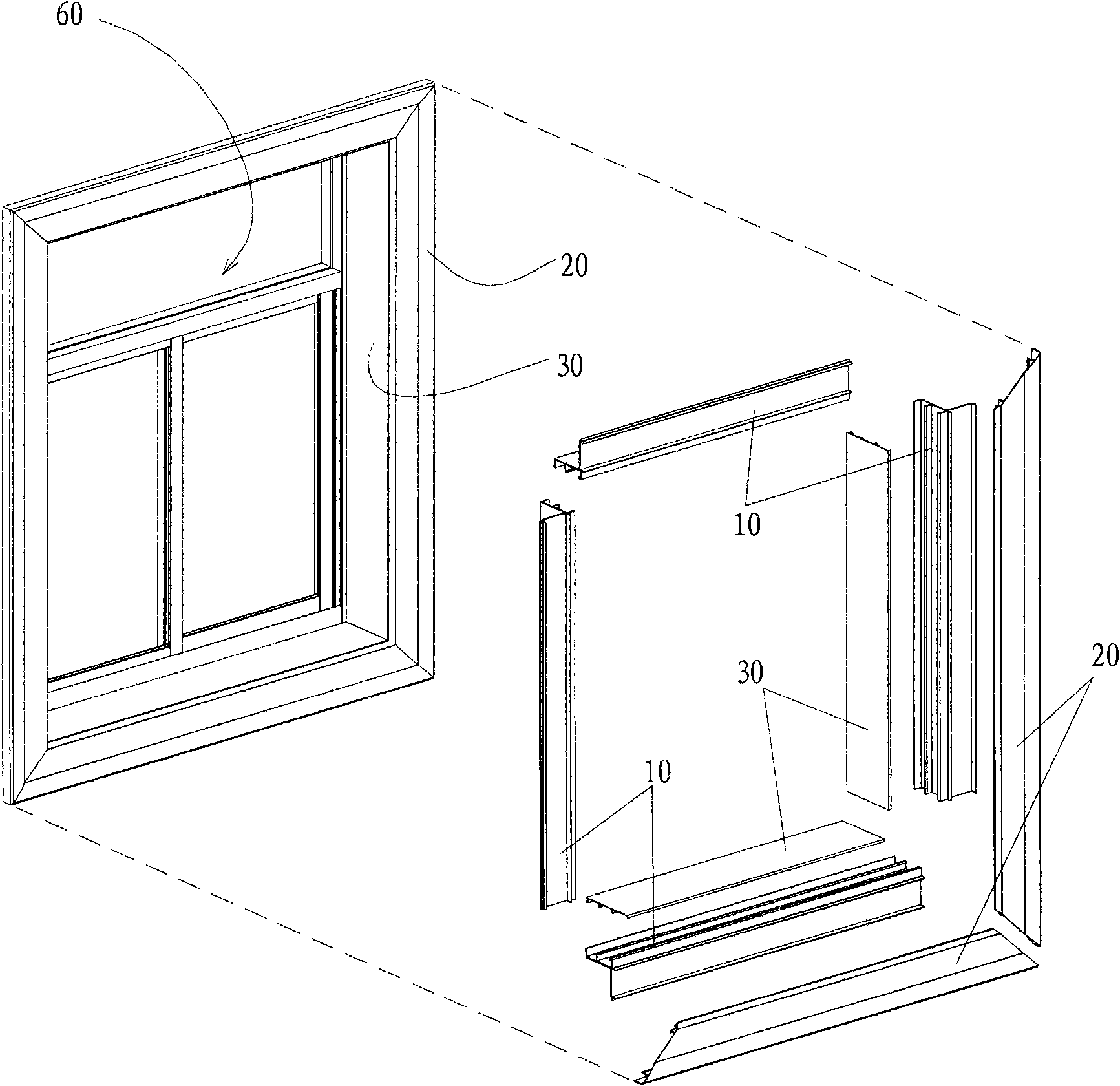 钢结构窗口包件图图片
