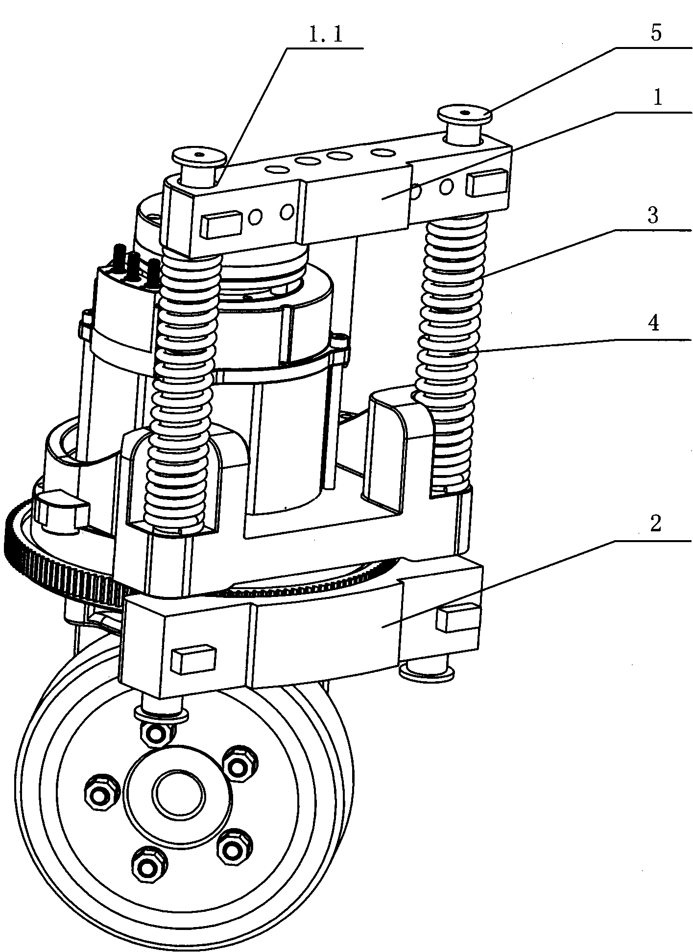 电动搬运车的浮动装置