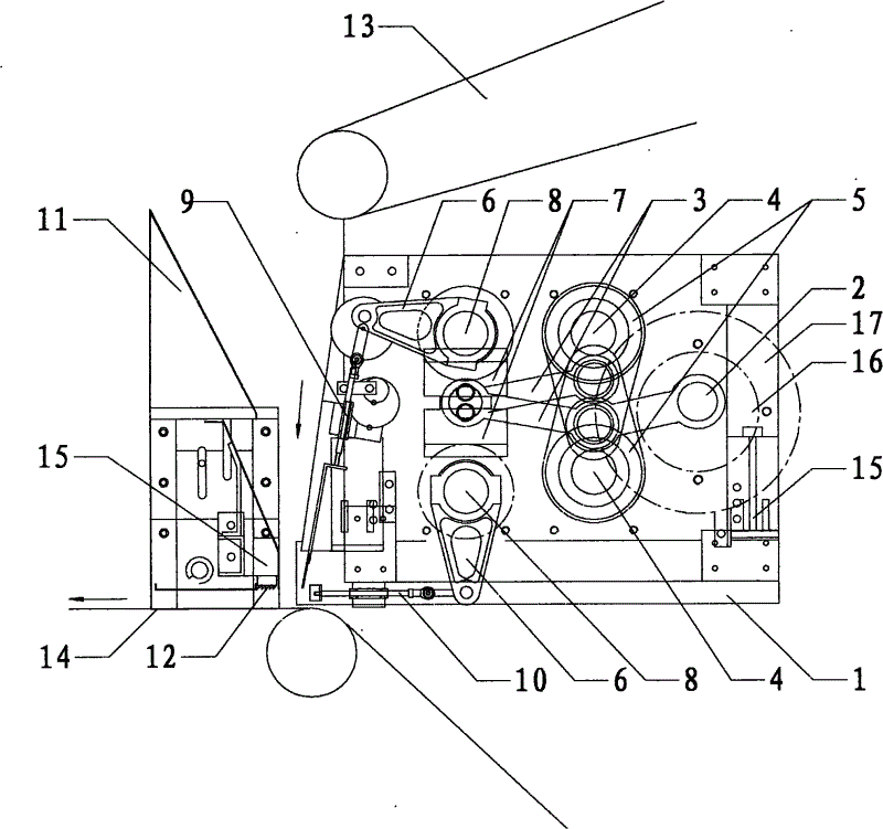 一种新型垂直成型铺网机