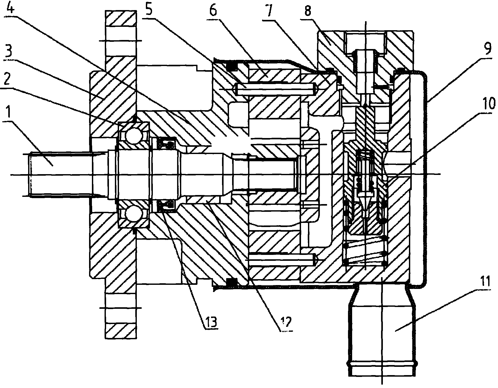 转向助力泵内部结构图图片