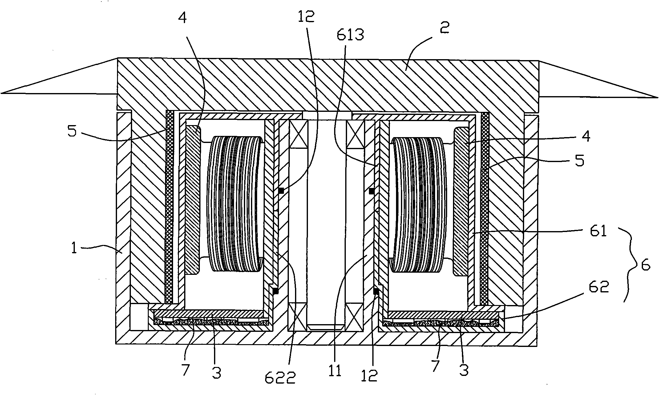 防水型散热风扇的导热结构