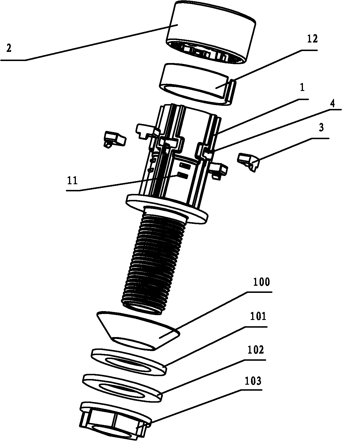 一种卡接式进水阀及卡接装置