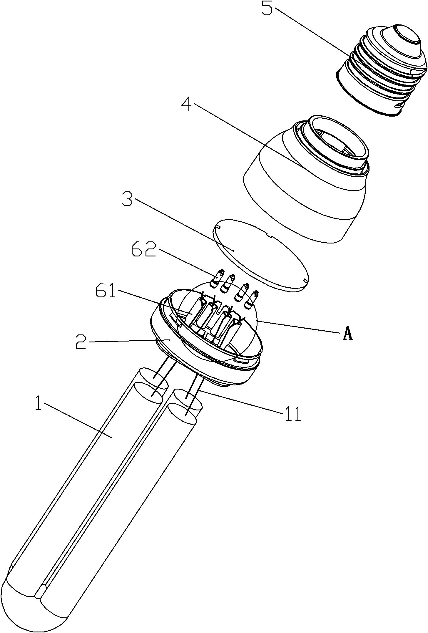 一种易安装节能灯