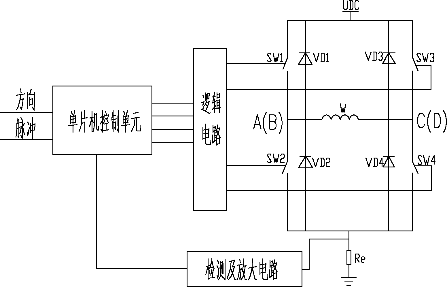 cn201937531u_一种步进电机的恒转矩驱动电路失效