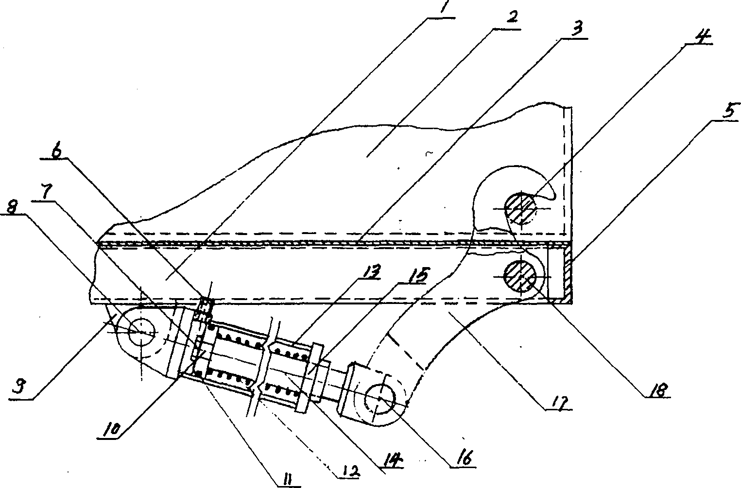 cn201961219u_带式舟桥铁马舟车平台限位钩装置失效