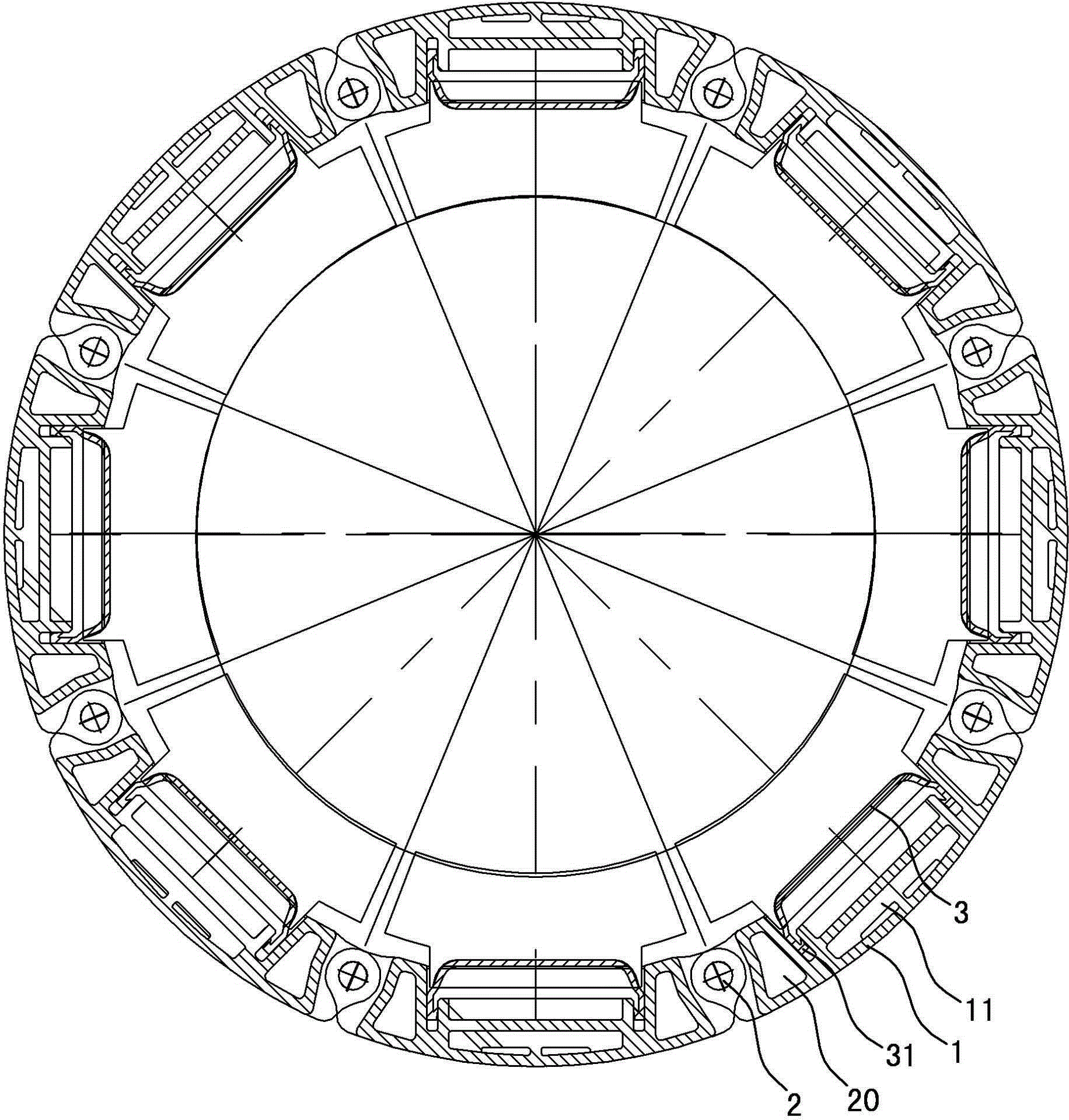 cn201986200u_矿热炉电极把持系统履带式无油压力环有效