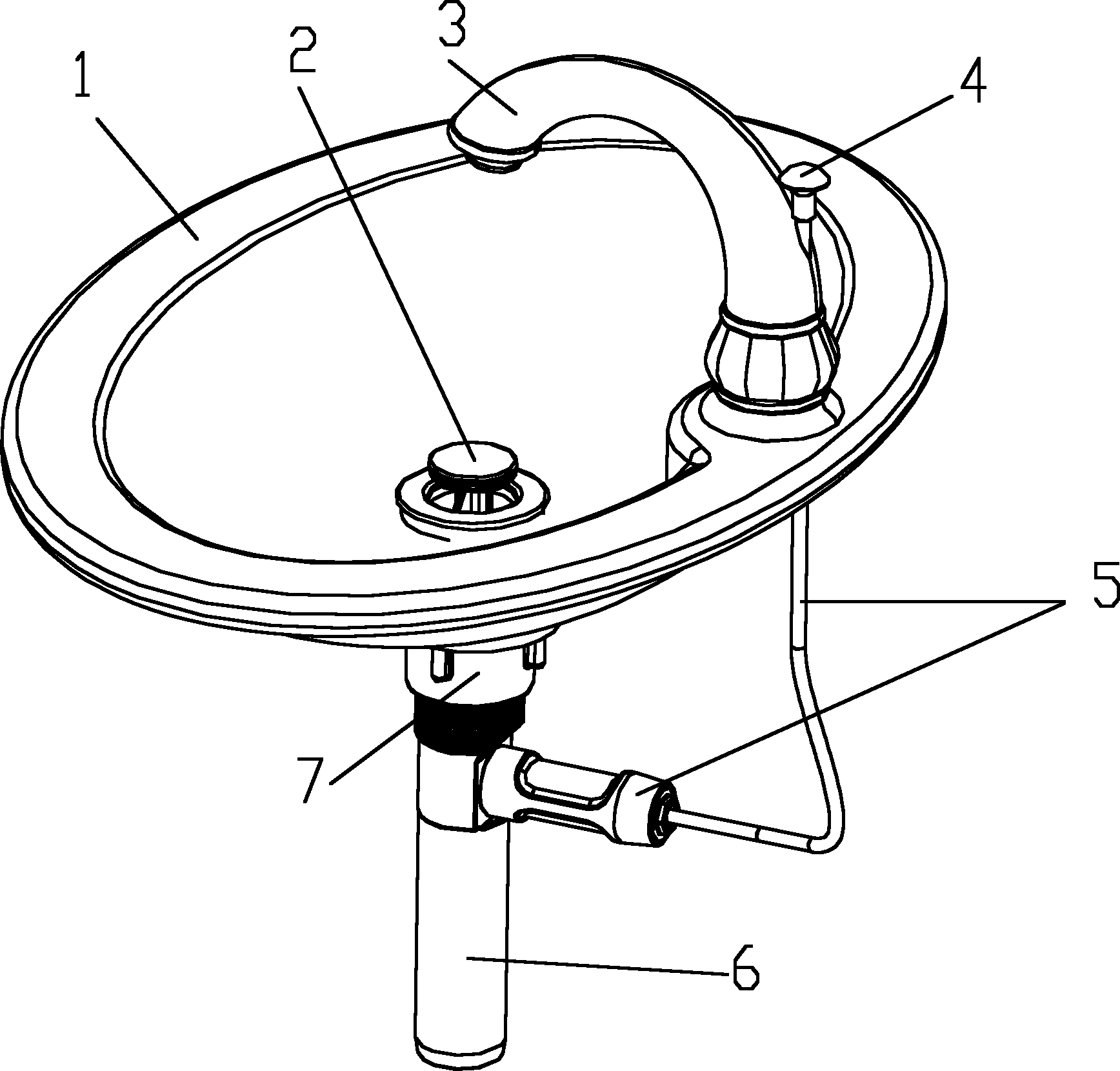 cn201991042u_一种洗手盆排水装置失效