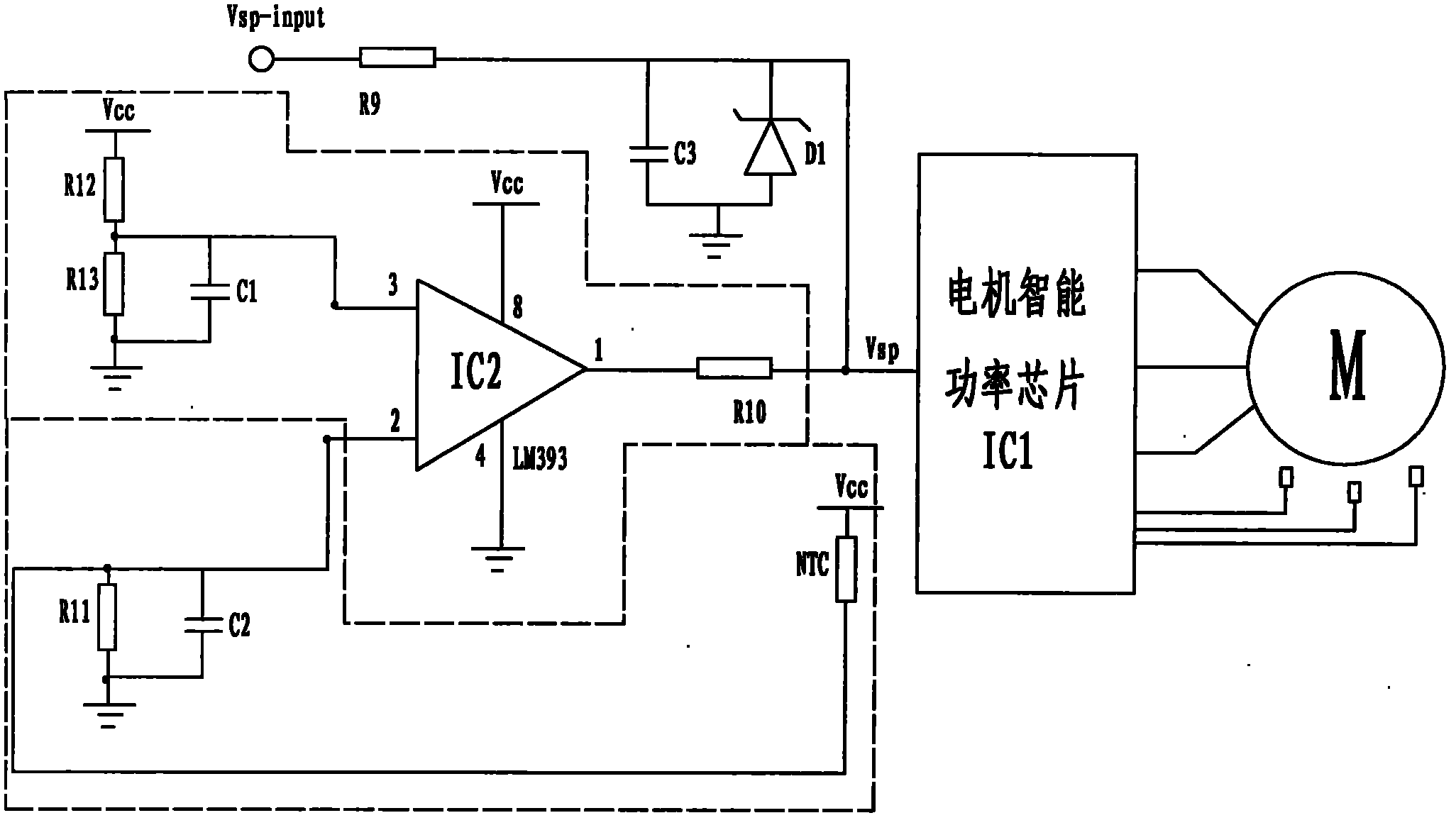 cn202026268u_一种带温度保护的直流无刷电机控制器有效