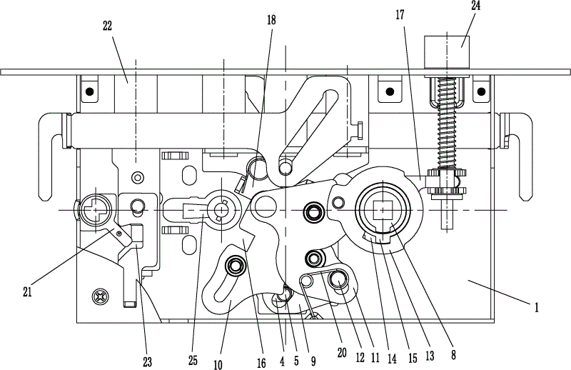 一种快锁快开防盗门锁
