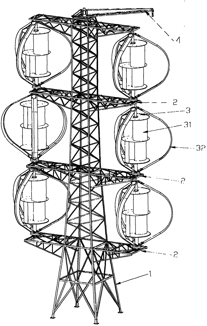 cn202117866u_磁悬浮风力发电机塔有效