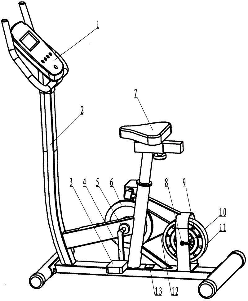 一种自发电健身车专利