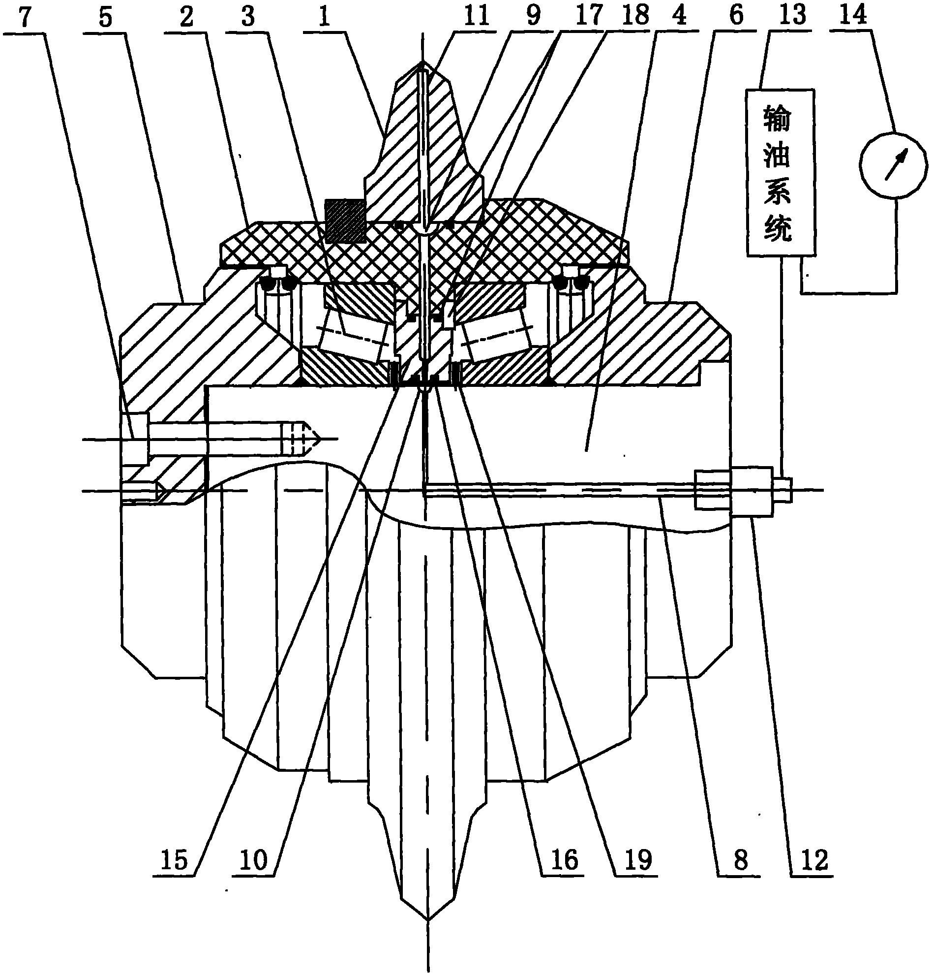 cn202187770u_具有磨损显示功能的端盖固定式盾构机单刃滚刀失效