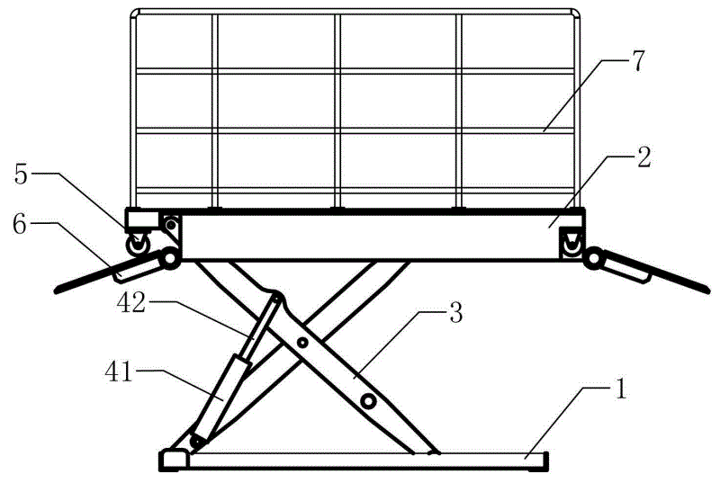 剪叉式升降机结构图图片