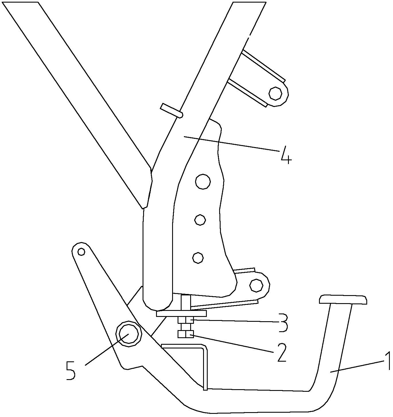 摩托刹车踏板机构及使用该摩托刹车踏板机构的摩托车