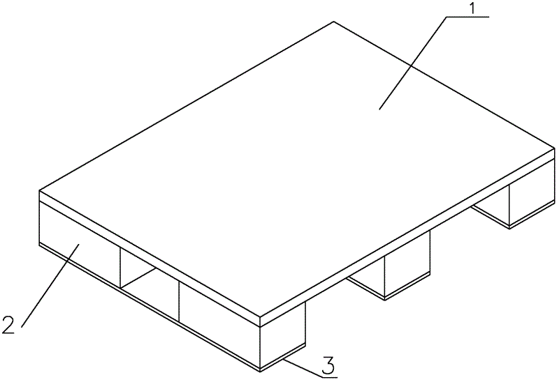 一种纸代木塑,可循环利用的纸基平托盘