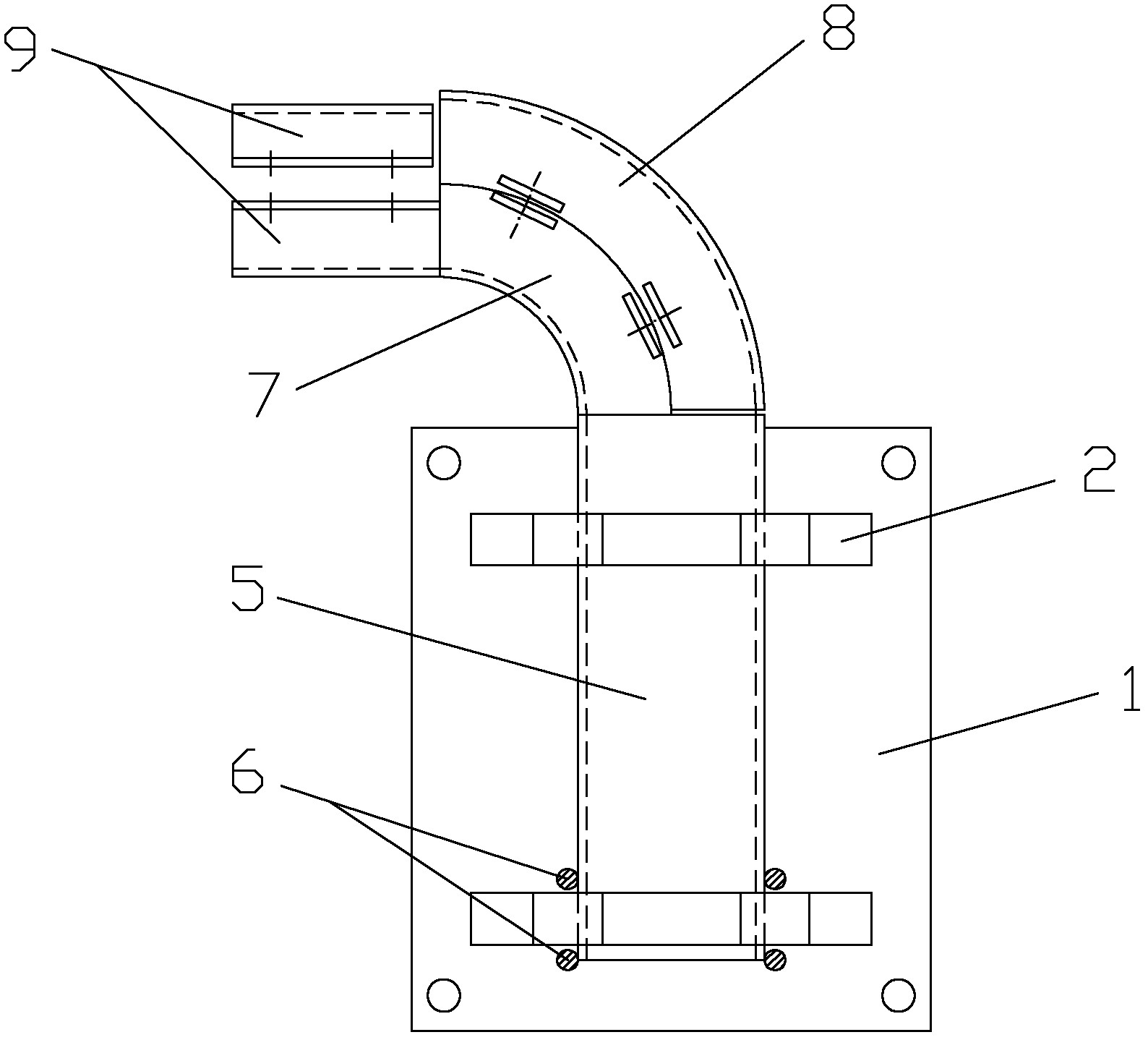 电缆地井侧定电缆导向装置