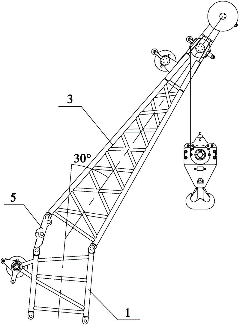 cn202296908u_用于履带起重机的吊装机构及履带起重机失效