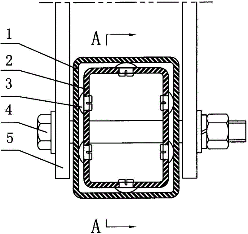 幕墙钢竖框插芯