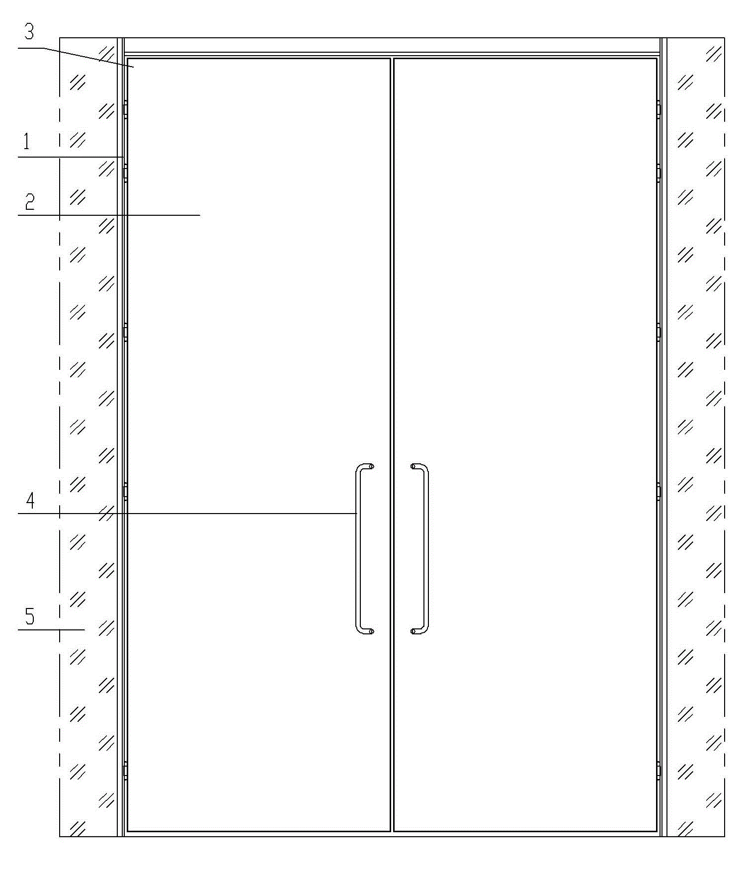 新型隐框玻璃平开门