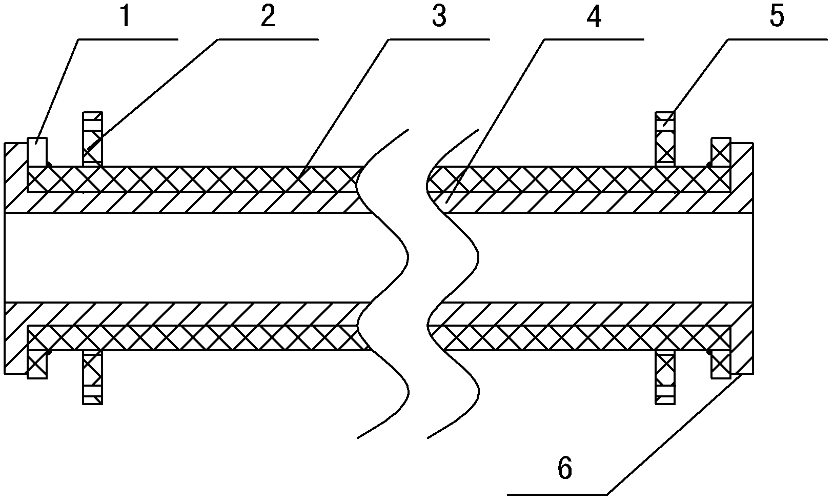 cn202327432u_用於超高分子量聚乙烯複合管聯接的活動法蘭失效