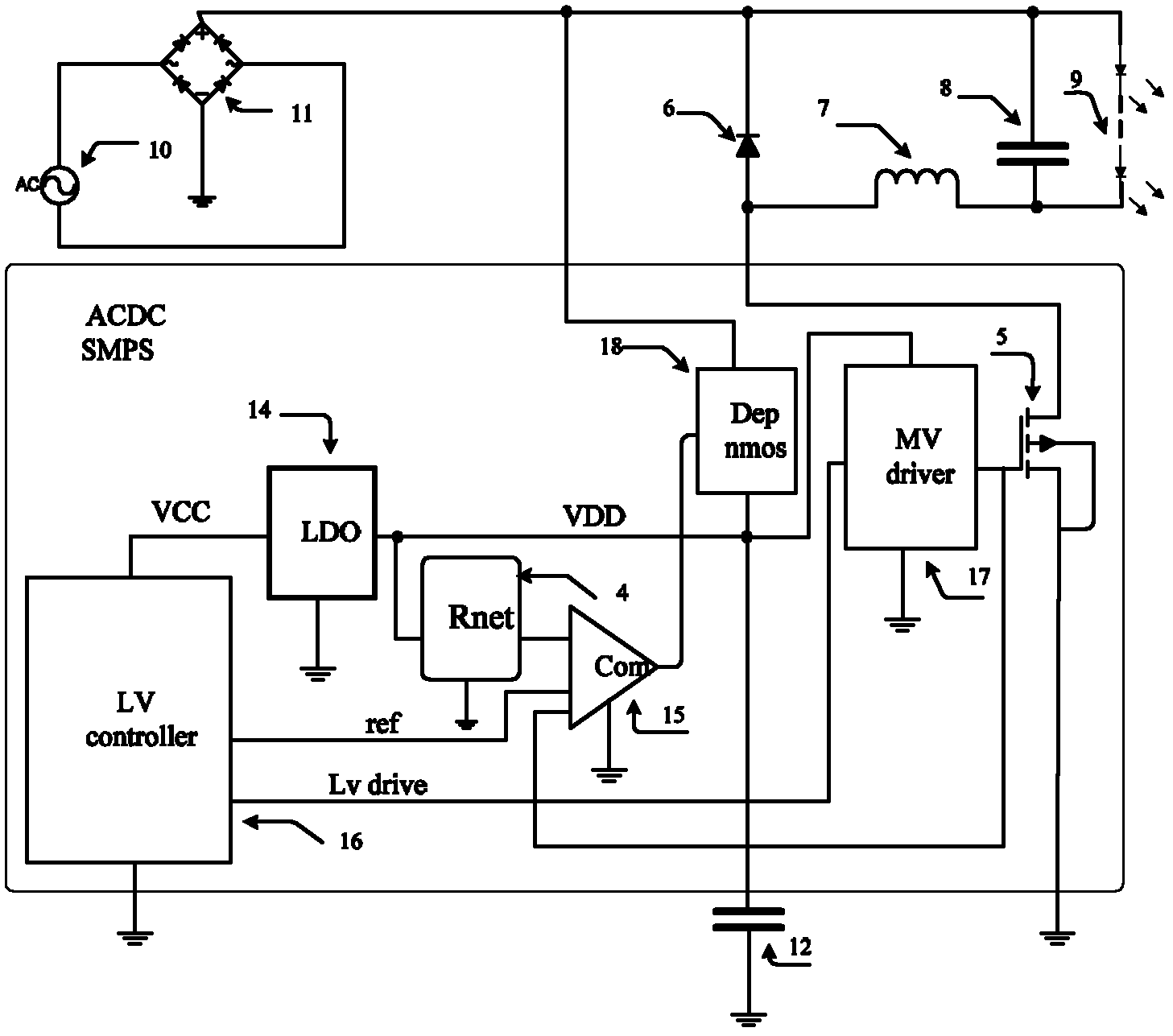 开关型多电源供电管理电路
