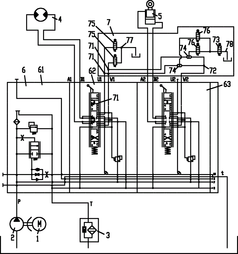 起重机液压控制系统