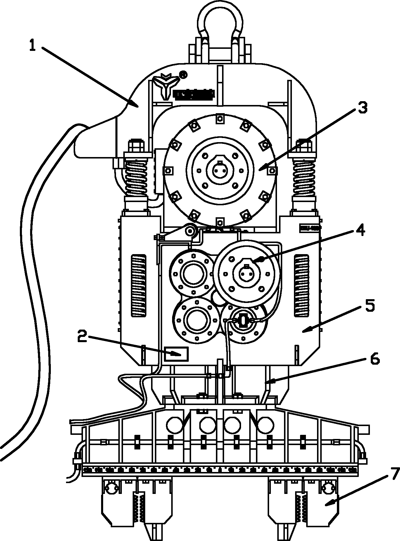 带油标的振动锤