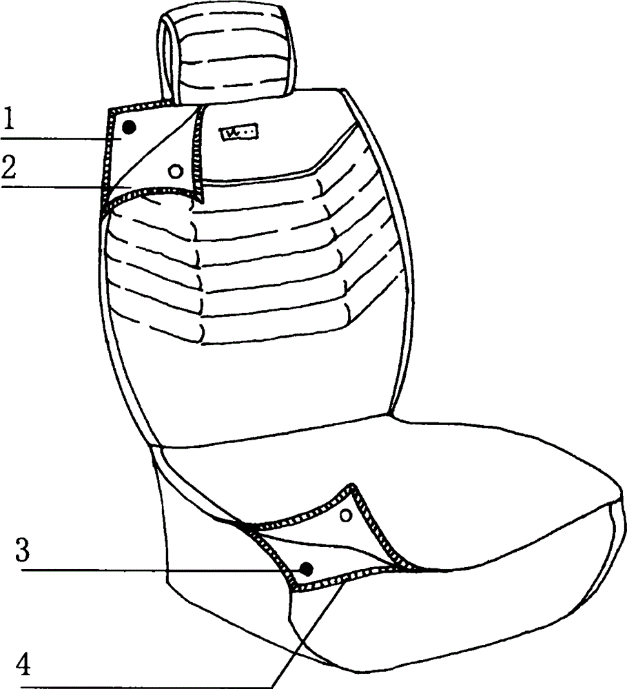 汽车分体式坐垫