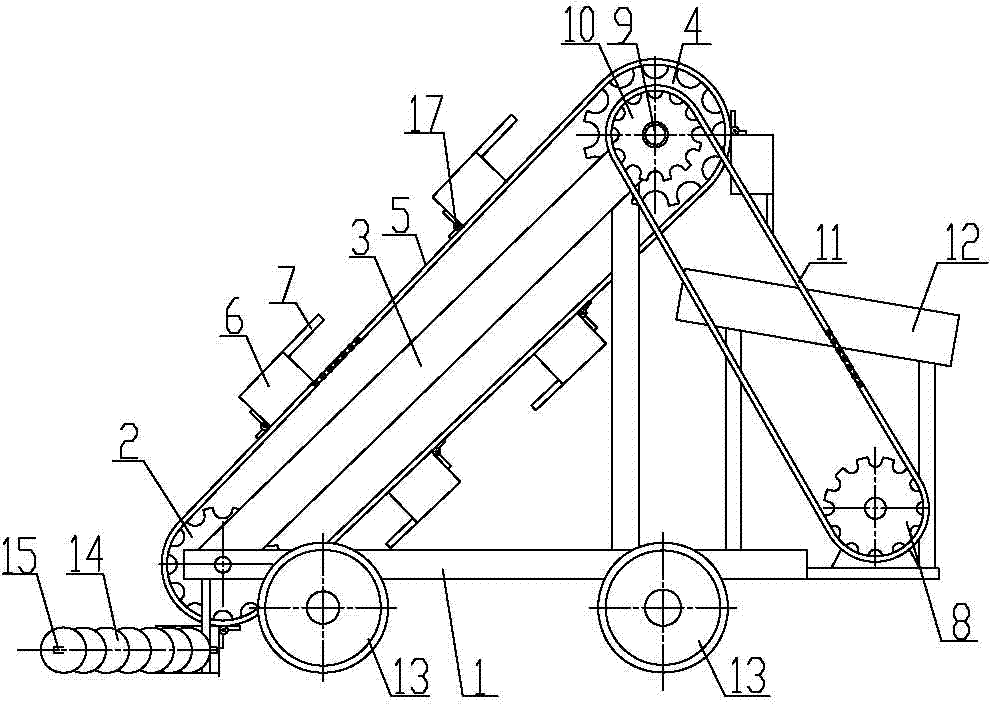 撮斗式地面拾果机