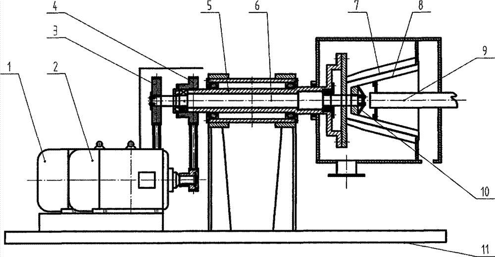 cn202741250u_双电机变频煤泥离心脱水机失效
