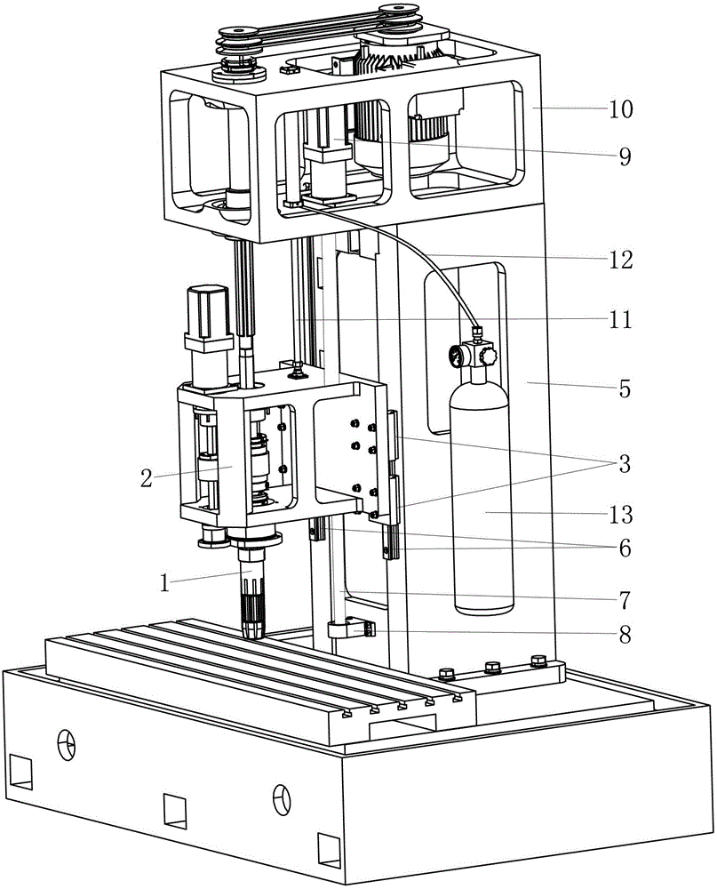 立式珩磨机珩磨杆的丝杆式往复运动机构