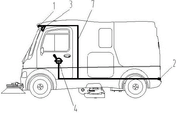 cn202896420u_一種電動掃地車作業可視裝置失效