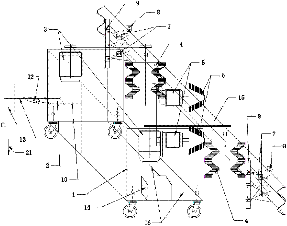 cn202969309u_一种公路护栏全自动强力清洗机有效