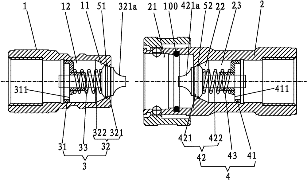 一种改进型耐高压气动快速接头