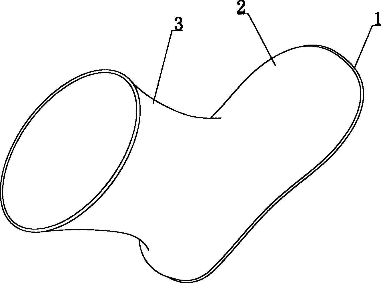 一种便携式防雨水连体鞋套