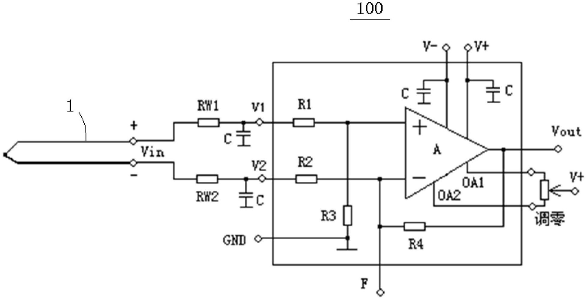 一种由精密运算放大器组成的热电偶信号放大电路