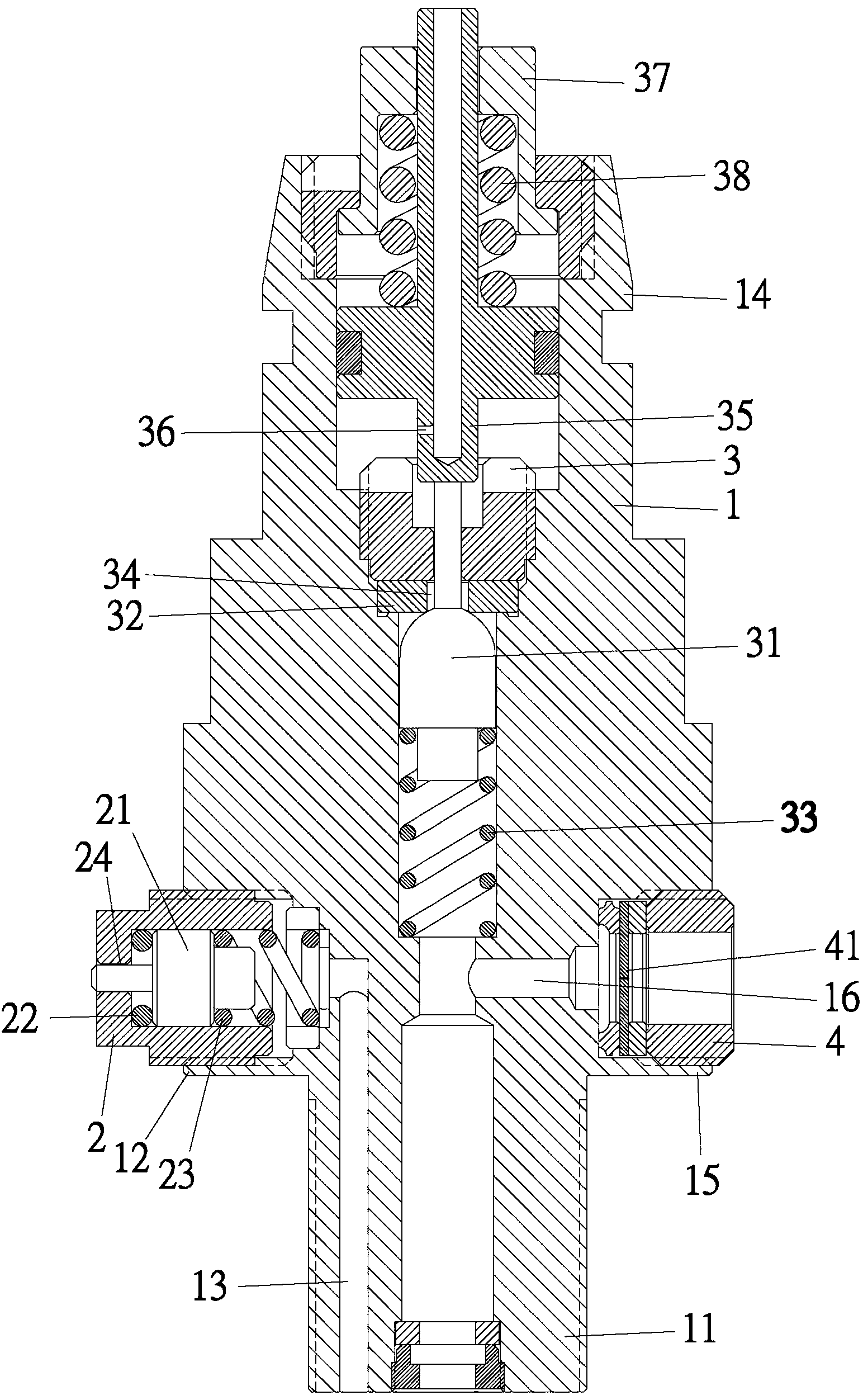 具压力表的外接式阀体结构