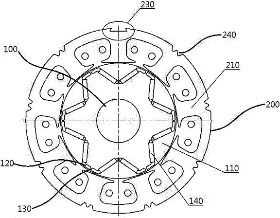 cn203301332u_一种空调压缩机用永磁同步电机失效