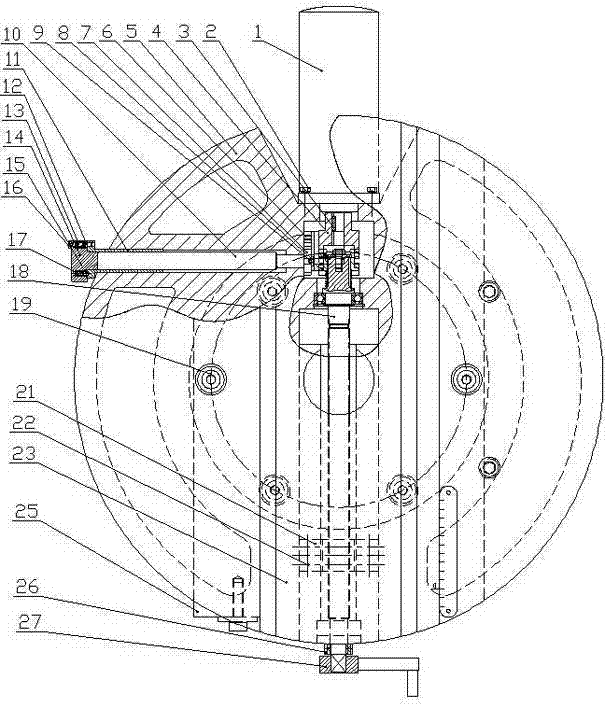 cn203330765u_一种伺服电机驱动平旋盘失效