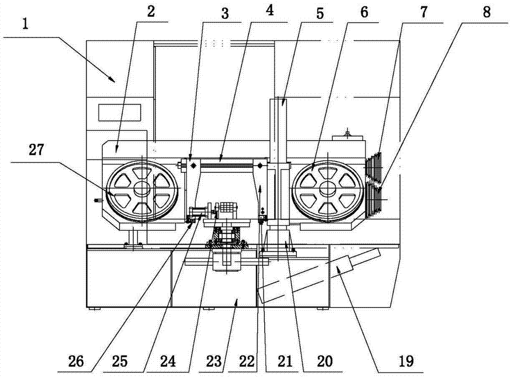 一种连杆锯切锯床