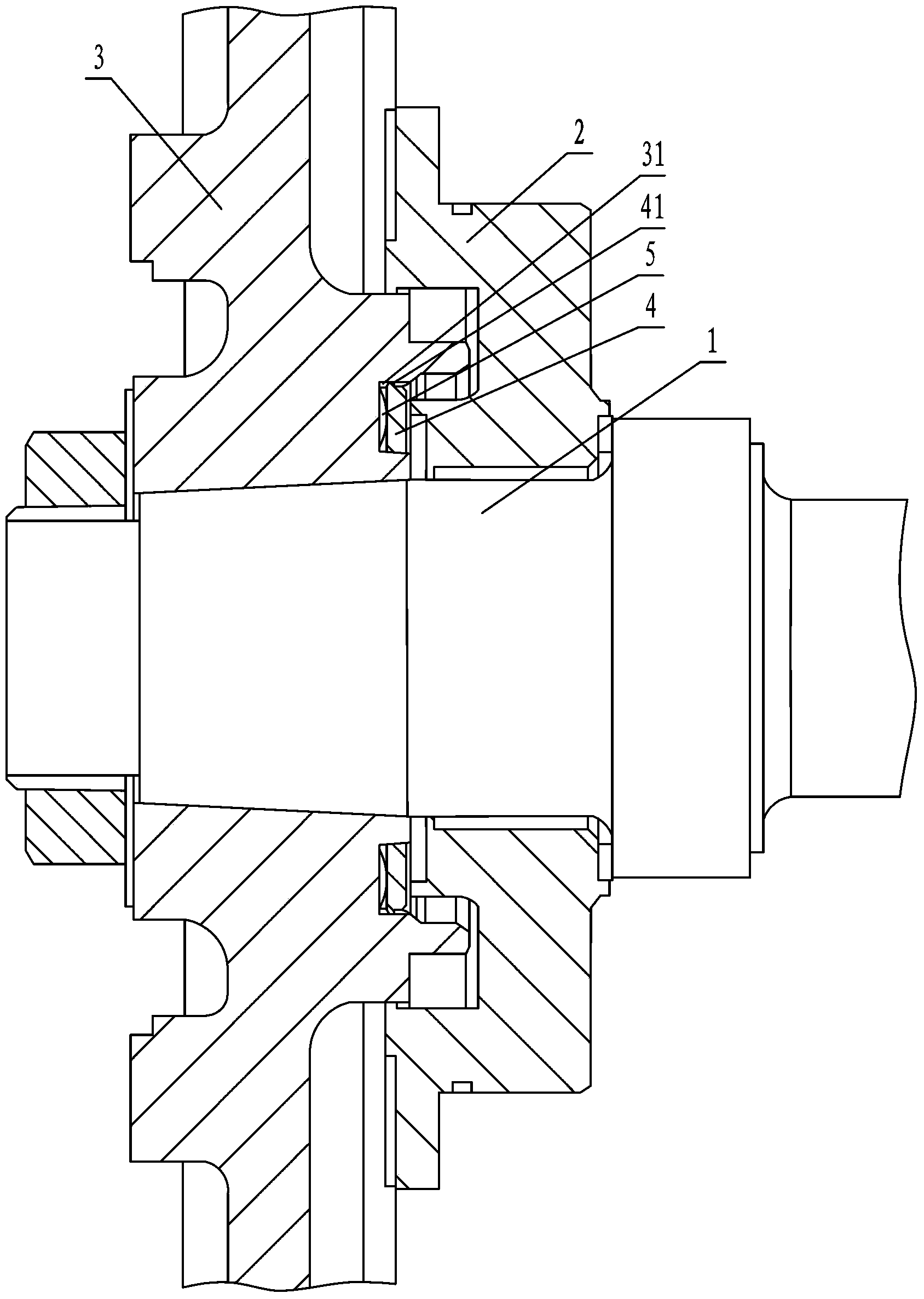 单缸柴油机曲轴轴向调隙装置