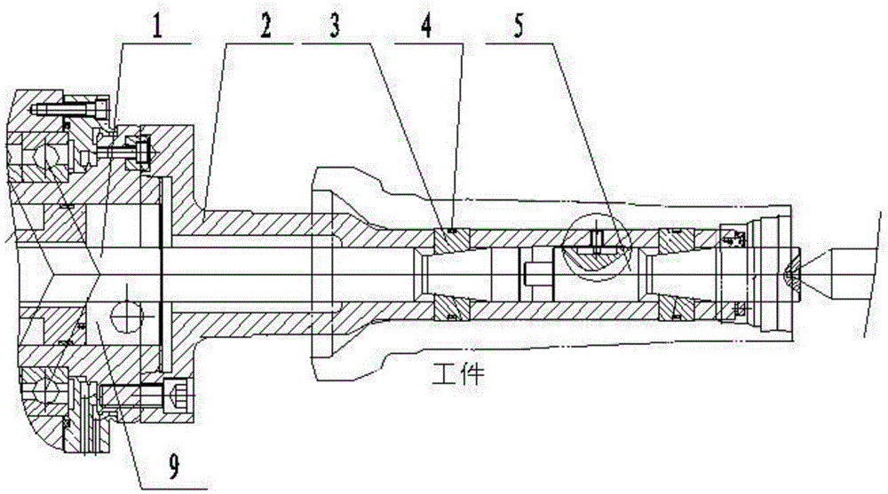cn203448698u_一种新型单拉杆胀紧芯轴装置有效