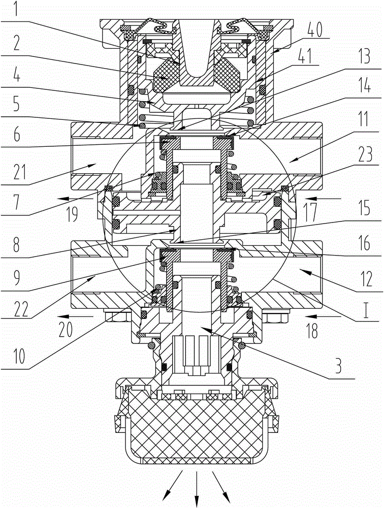 cn203472846u_低踏板力制动总阀失效