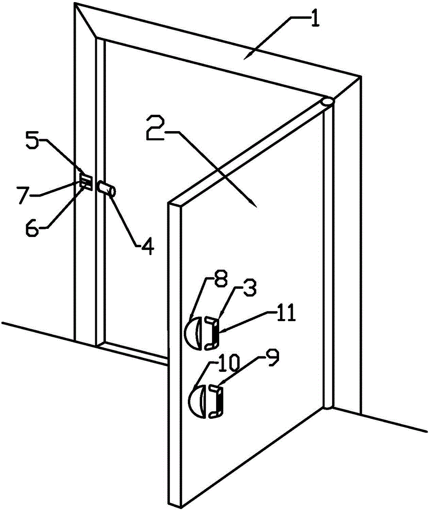 种安全多用门把手,属于居家装修产品,其结构包括门把手本体,门把手