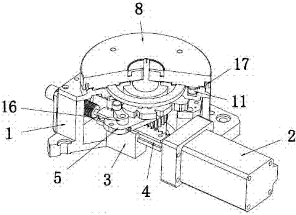 一种气动分度盘