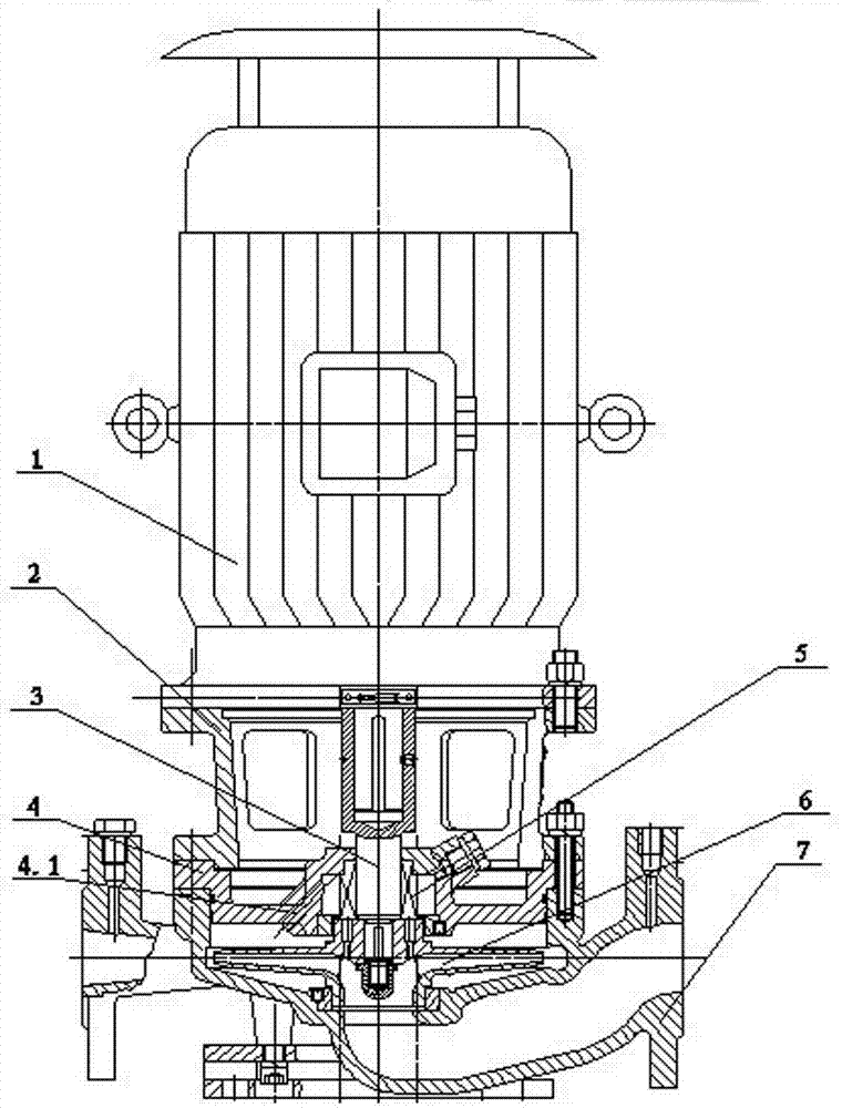 cn203604246u_立式离心泵内置水冷轴封结构有效