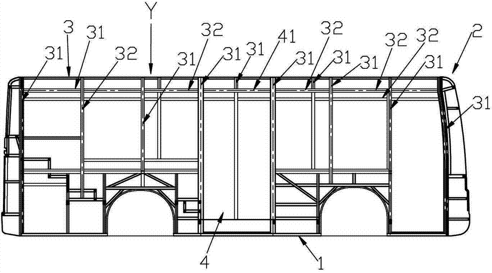 一种结构强度高的客车车身