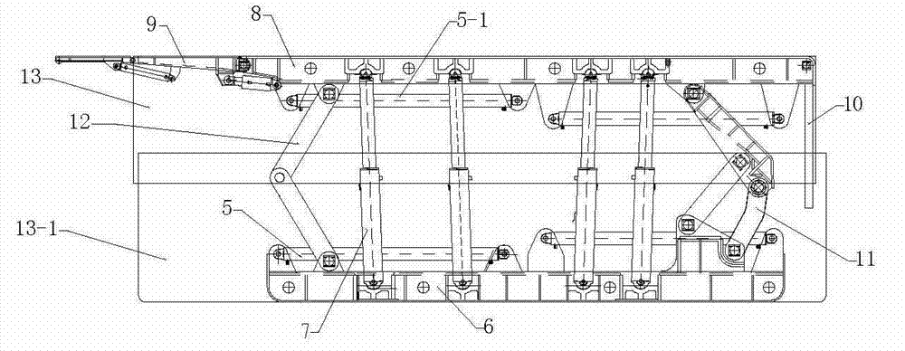 採礦工作面擋矸切頂掛模沿空留巷液壓支架