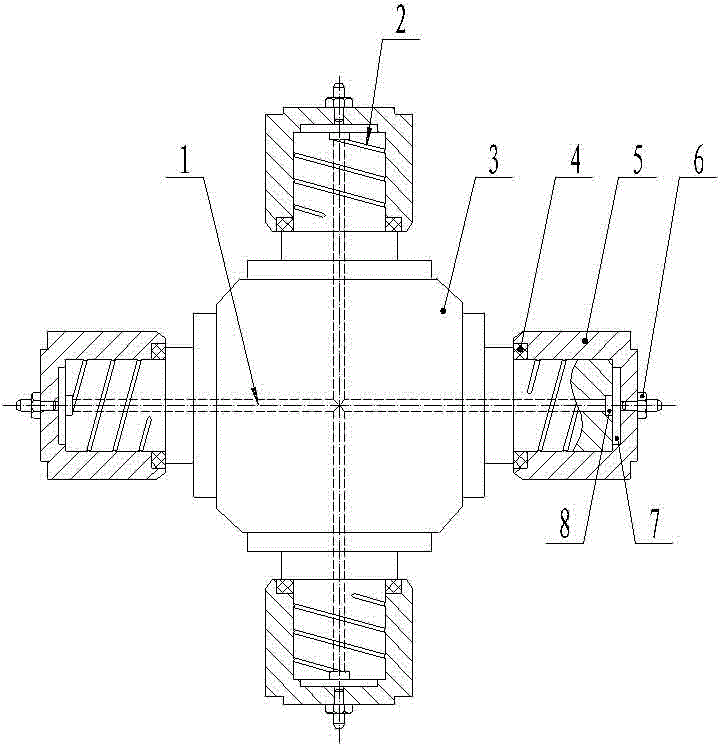 万向联轴器无滚针重载十字轴